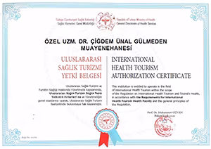 Sağlık Turizmi Yetki Belgesi